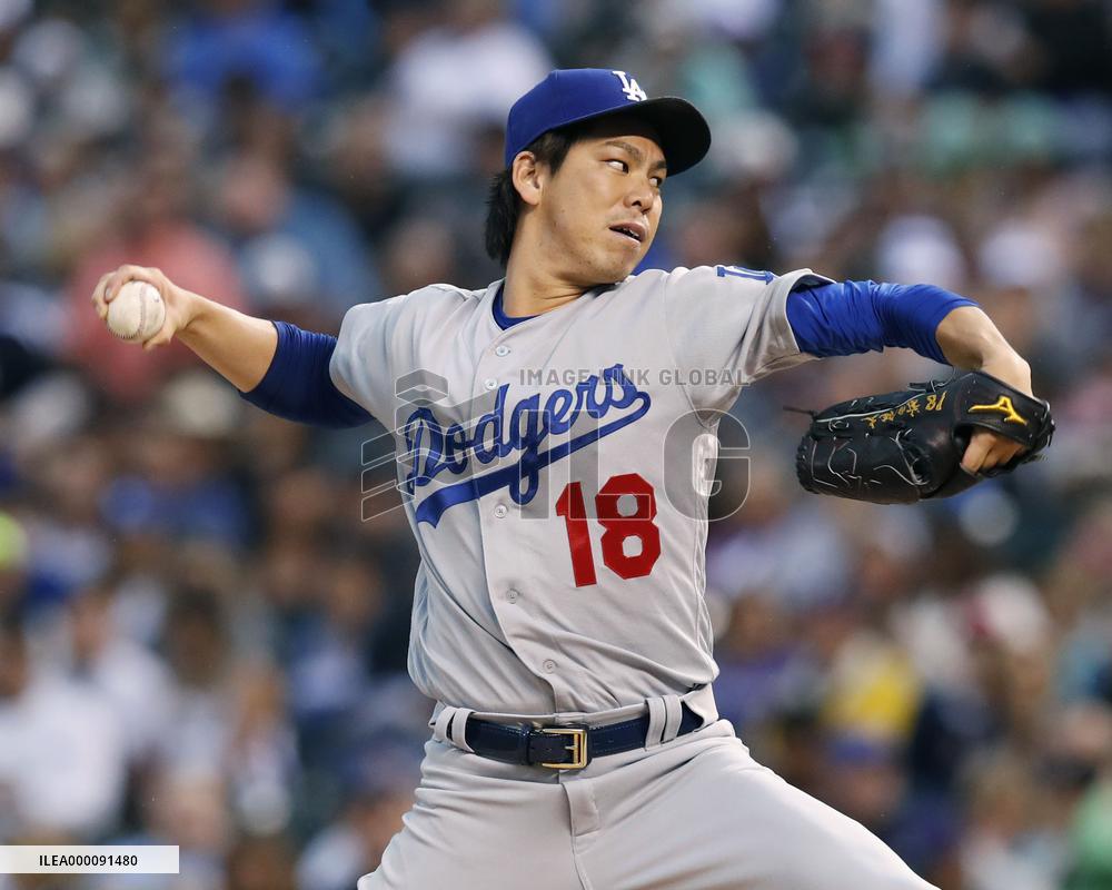 Baseball: Maeda gets 10th win as Dodgers beat Rockies