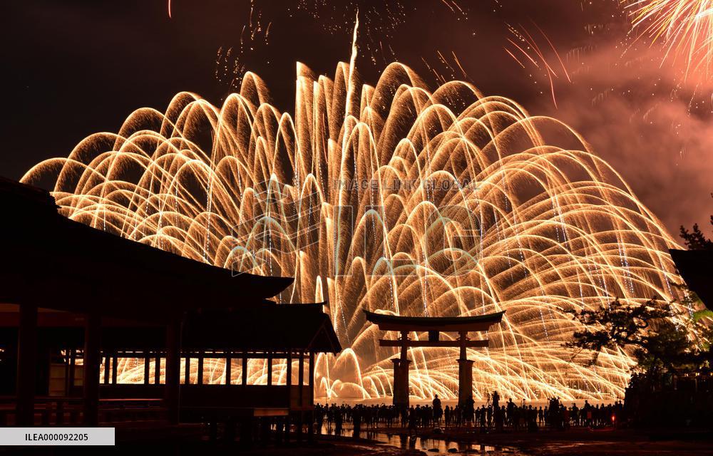 Fireworks in Miyajima