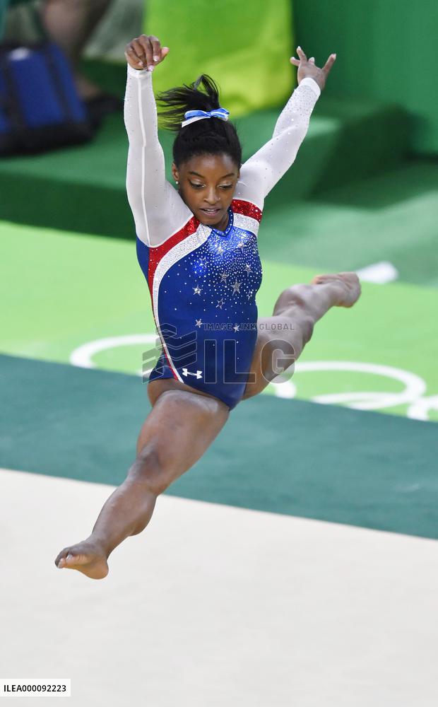 Gymnastics: Biles wins women's all-around gold