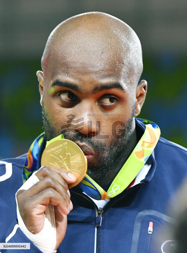 Olympics: Riner wins judo over 100-kg gold
