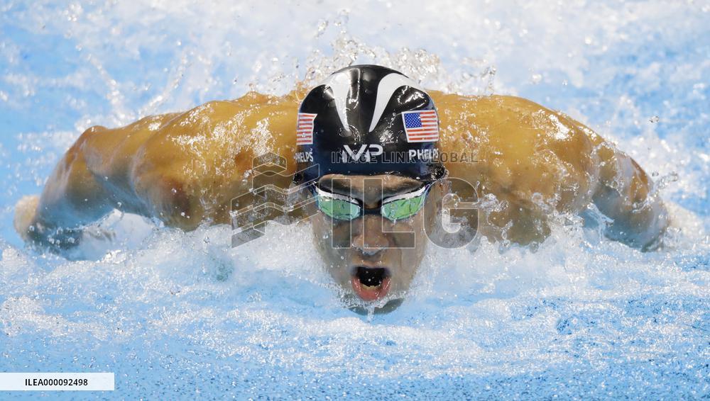 Olympics: Phelps wins silver in men's 100m-meter butterfly