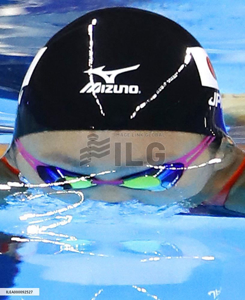 Japan's Watanabe competes in women's 200 breaststroke