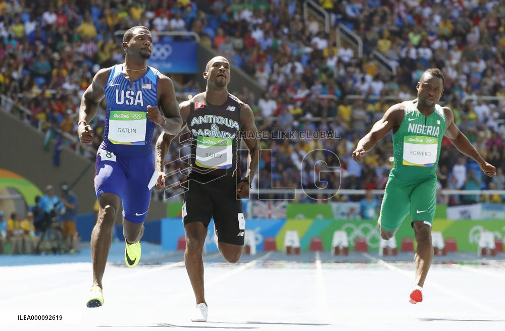 Olympics: Gatlin posts fastest time in 100m 1st round