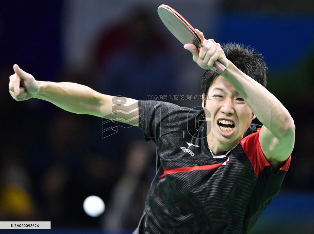 Olympics: Japan wins in table tennis team event