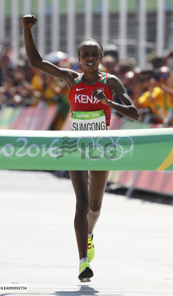Olympics: Sumgong wins women's marathon