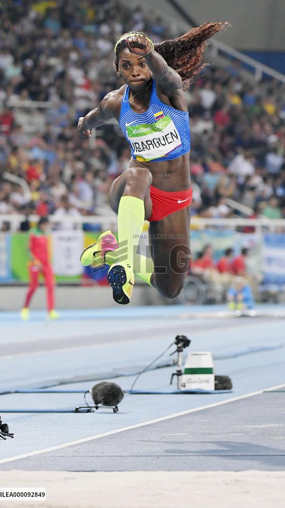 Olympics: Ibarguen wins women's triple jump