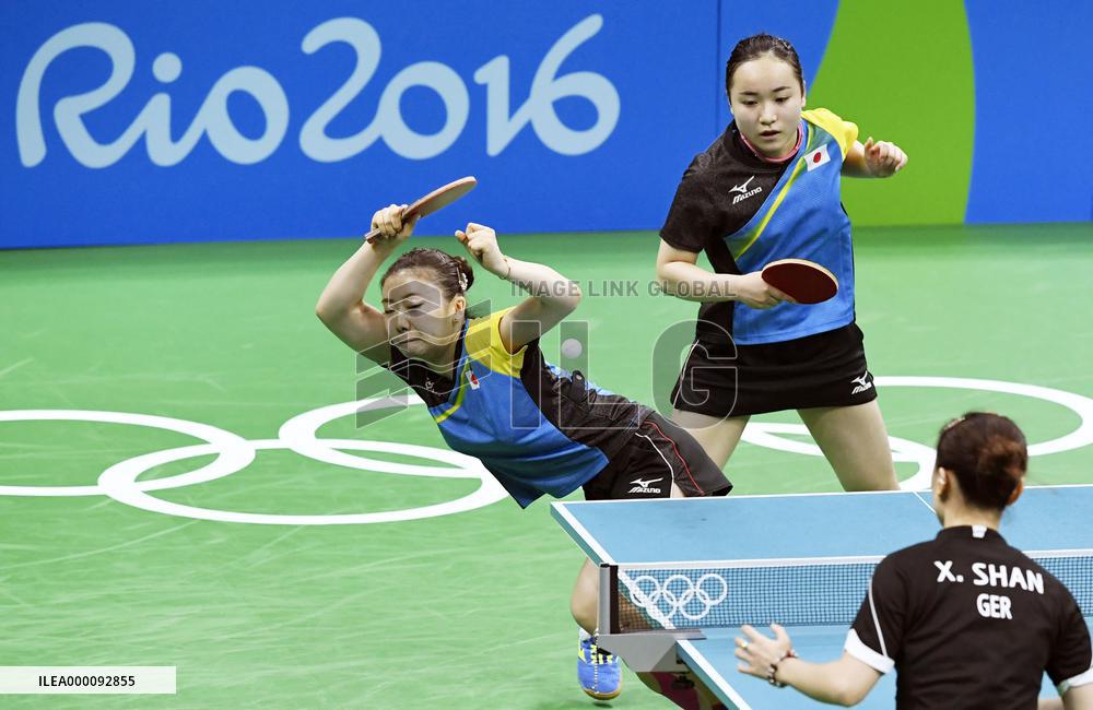 Olympics: Japan misses 2nd straight women's table tennis team final