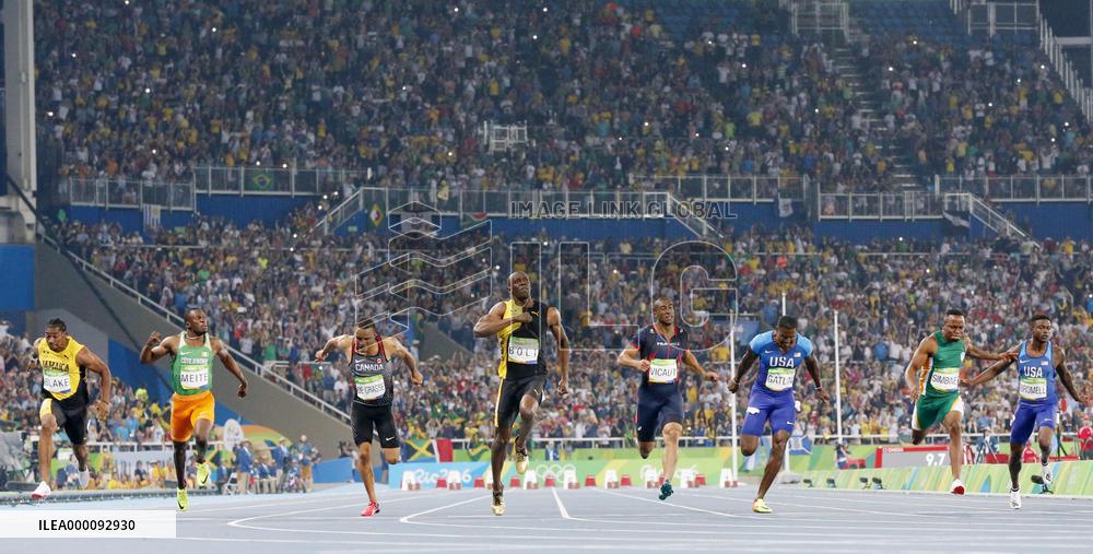 Olympics: Bolt wins 3rd consecutive 100m gold