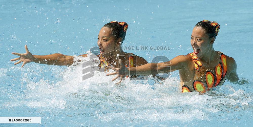 Japanese pair advance into synchronized swimming final