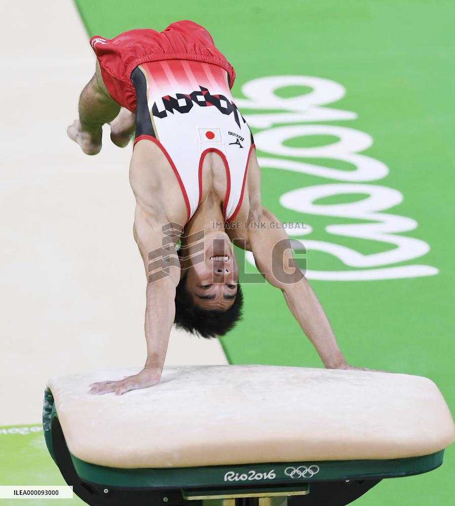 Olympics: Japan's Shirai takes bronze in men's vault
