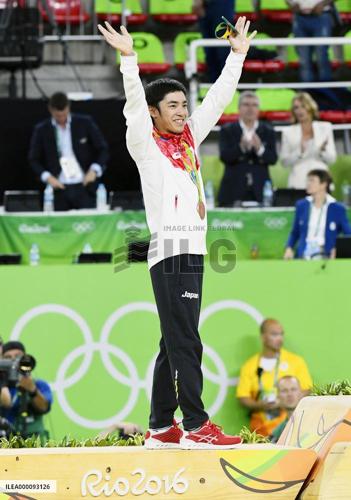 Olympics: Shirai takes bronze in men's vault