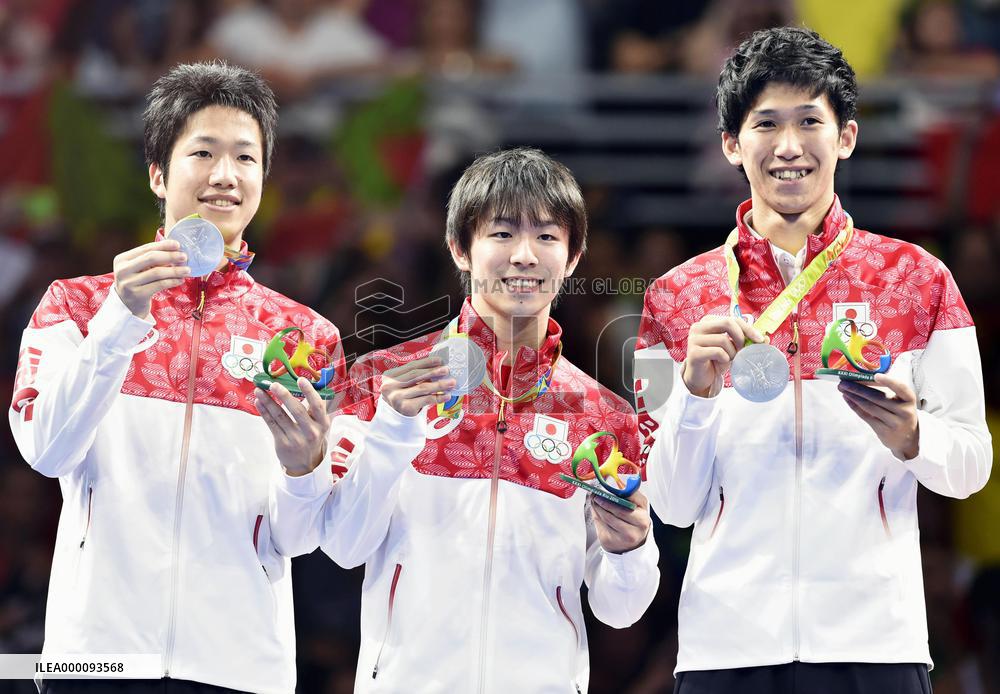 Olympics: Japan wins men's table tennis team silver
