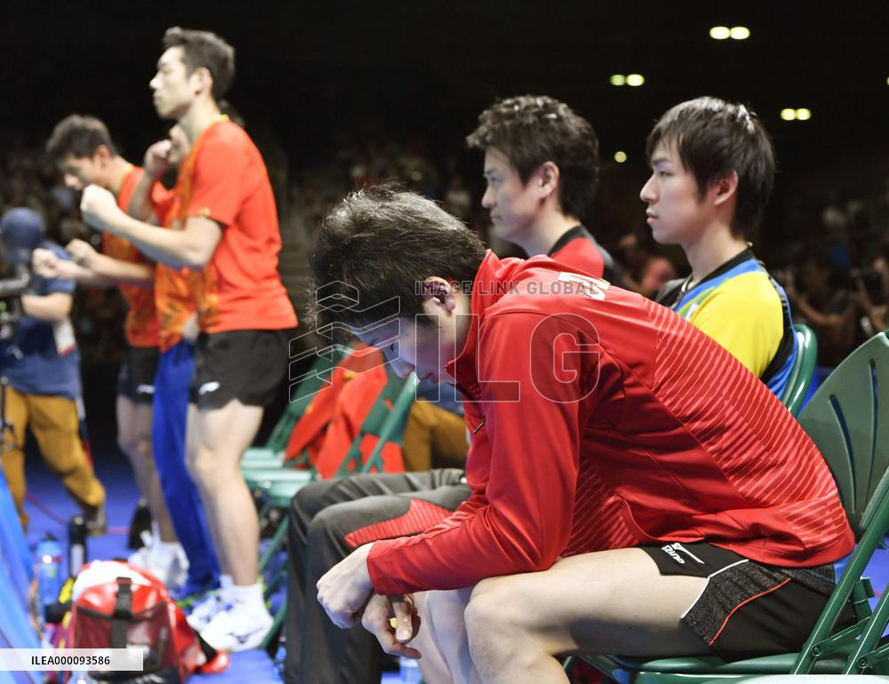 Olympics: Japan takes silver in men's team table tennis