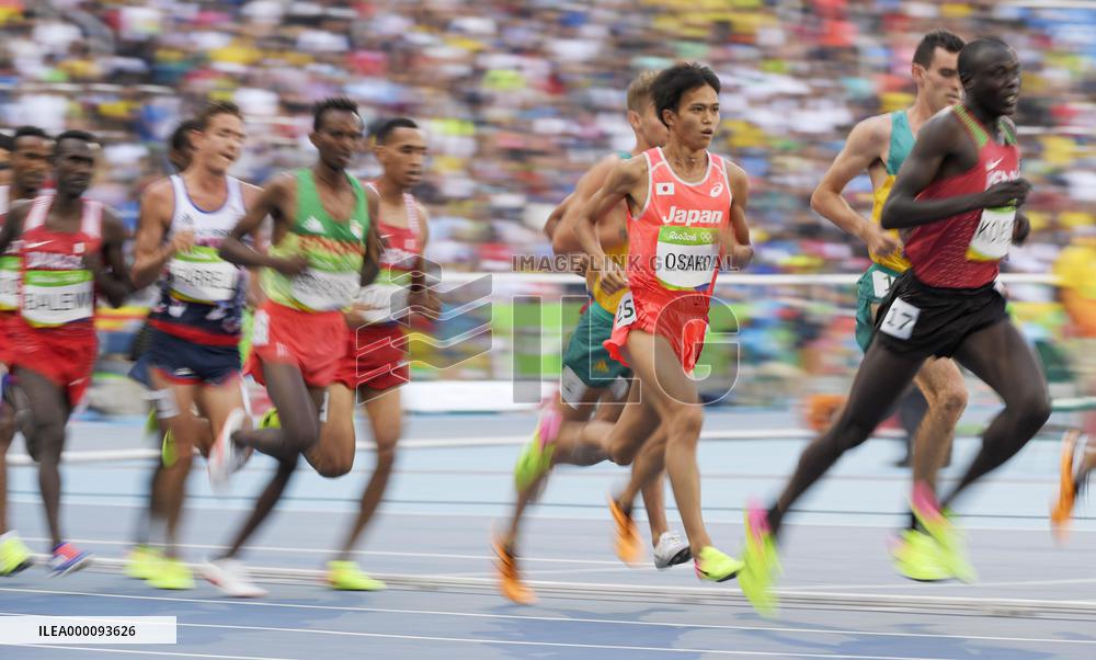 Olympics: Scenes from athletics competition on Day 13