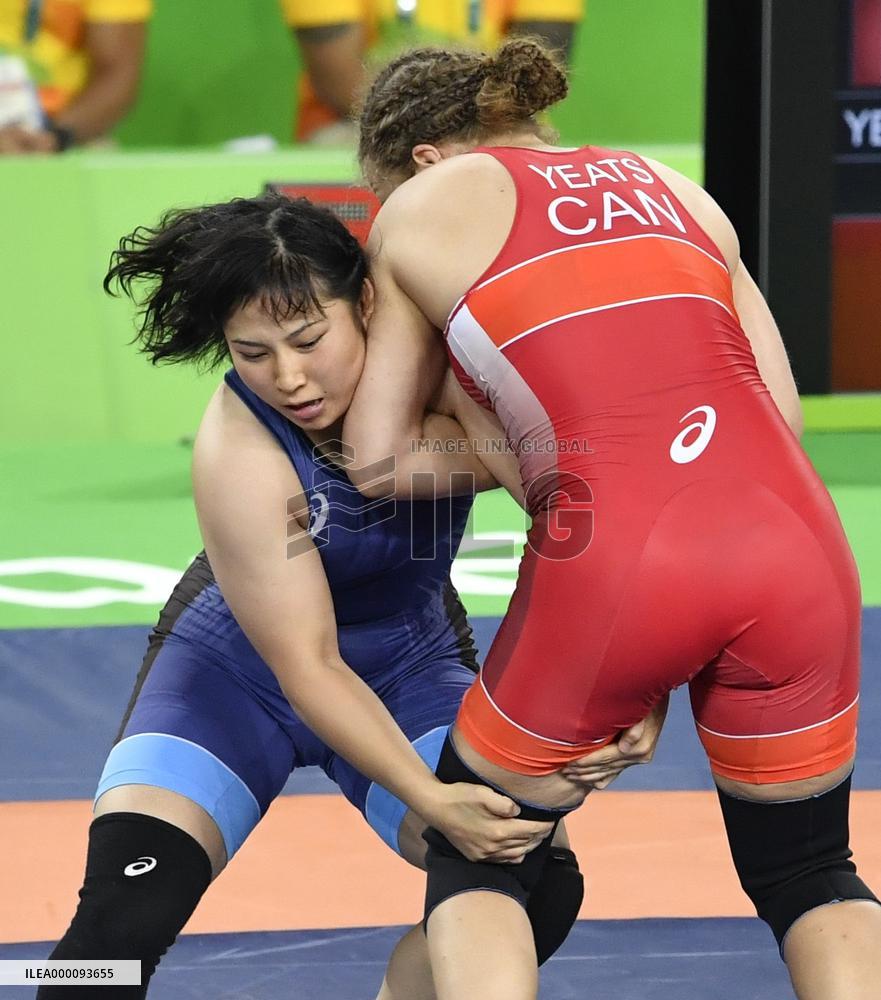 Olympics: Women's wrestling in action