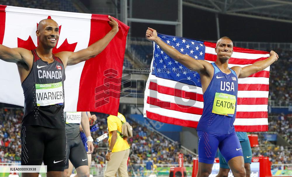 Olympics: Eaton wins decathlon gold