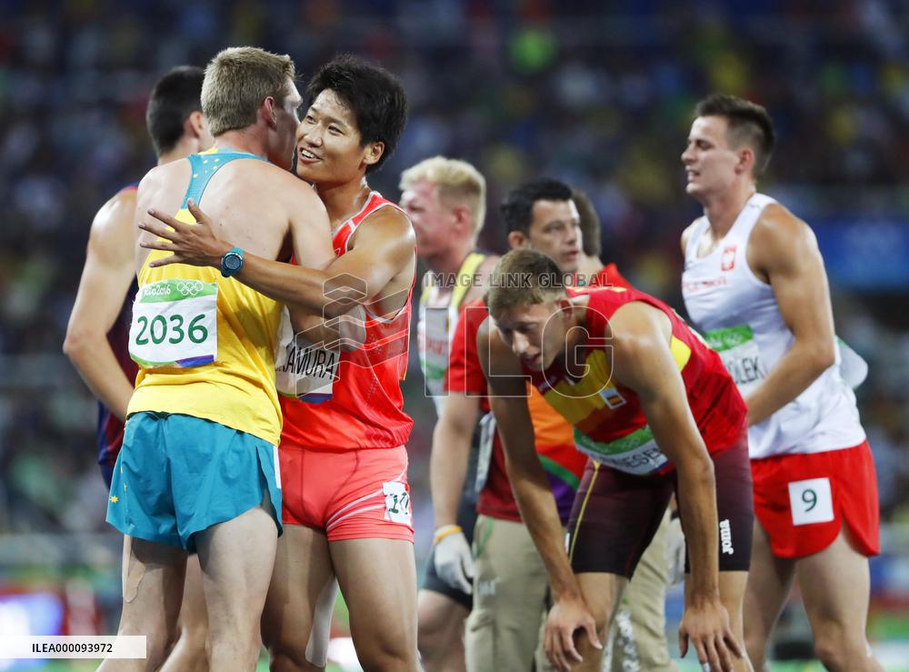 Olympics: Scenes from athletics on Day 14
