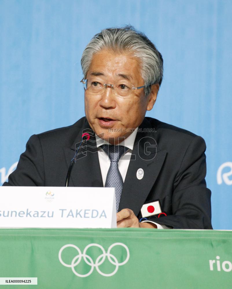 Olympics: JOC chief Takeda at press conference