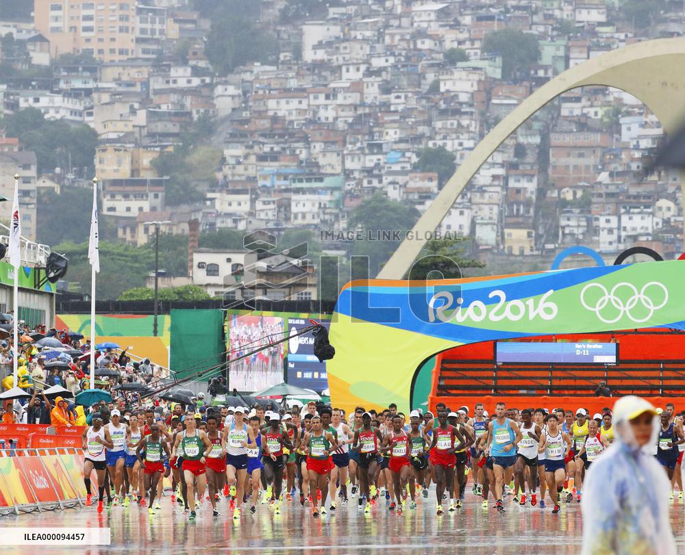Olympics: Start in men's marathon