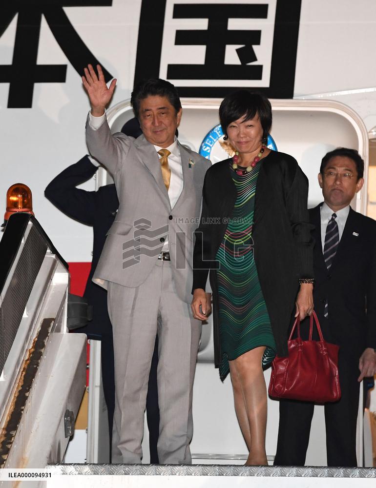 PM Abe leaves Kenya for Japan