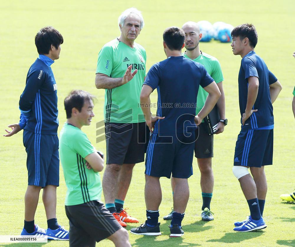 Soccer: Japan feeling heat ahead of World Cup qualifier vs Thailand