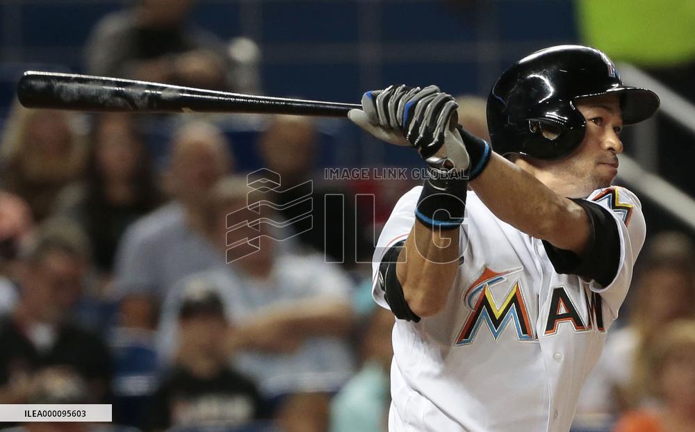 Baseball: Suzuki gets 2 hits as Marlins end 5-game skid