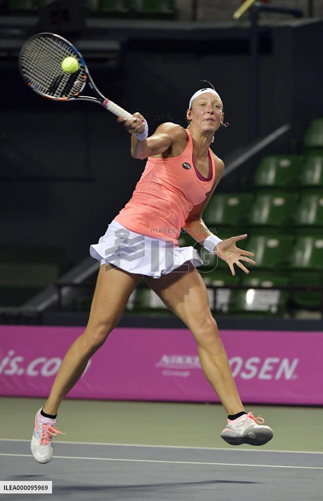 Tennis: 2015 champion Wickmayer makes early exit in Tokyo