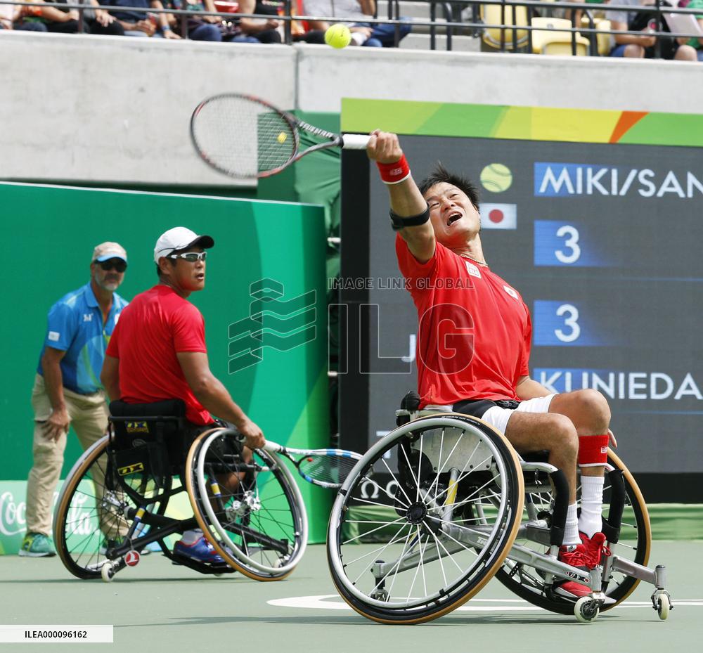 Japan's Kunieda-Saida pair wins wheelchair doubles bronze