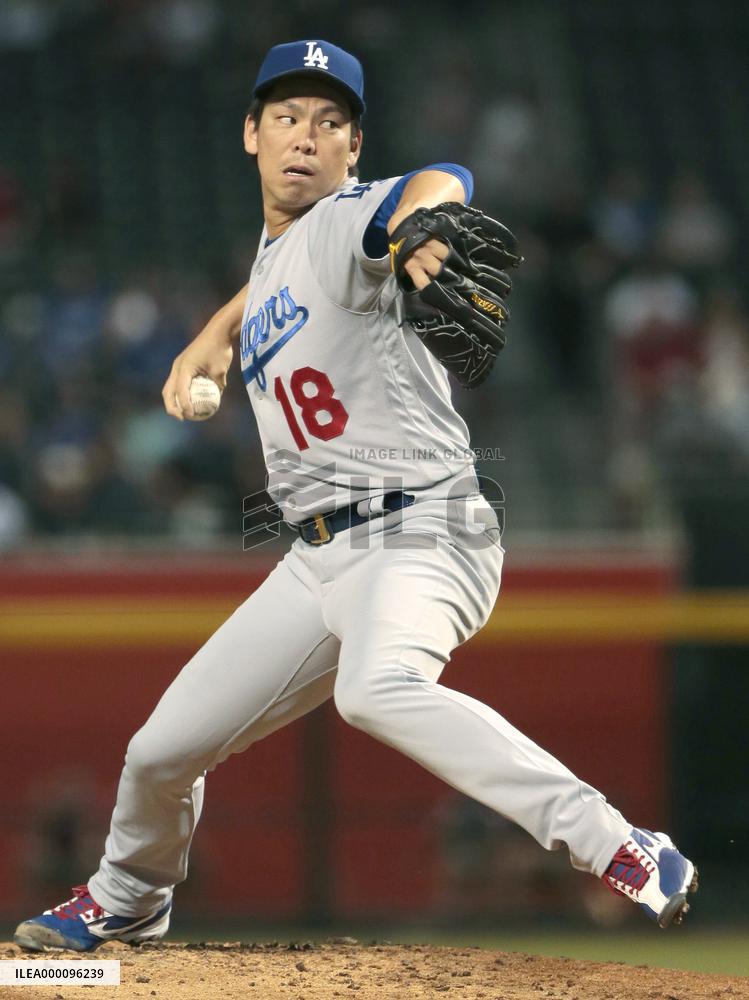 Baseball: Maeda earns 15th win as Dodgers beat D-backs