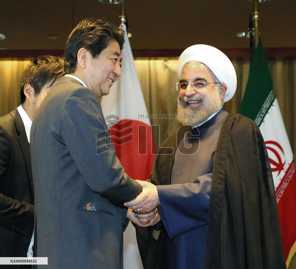 Abe willing to visit Iran, vows to boost economic ties