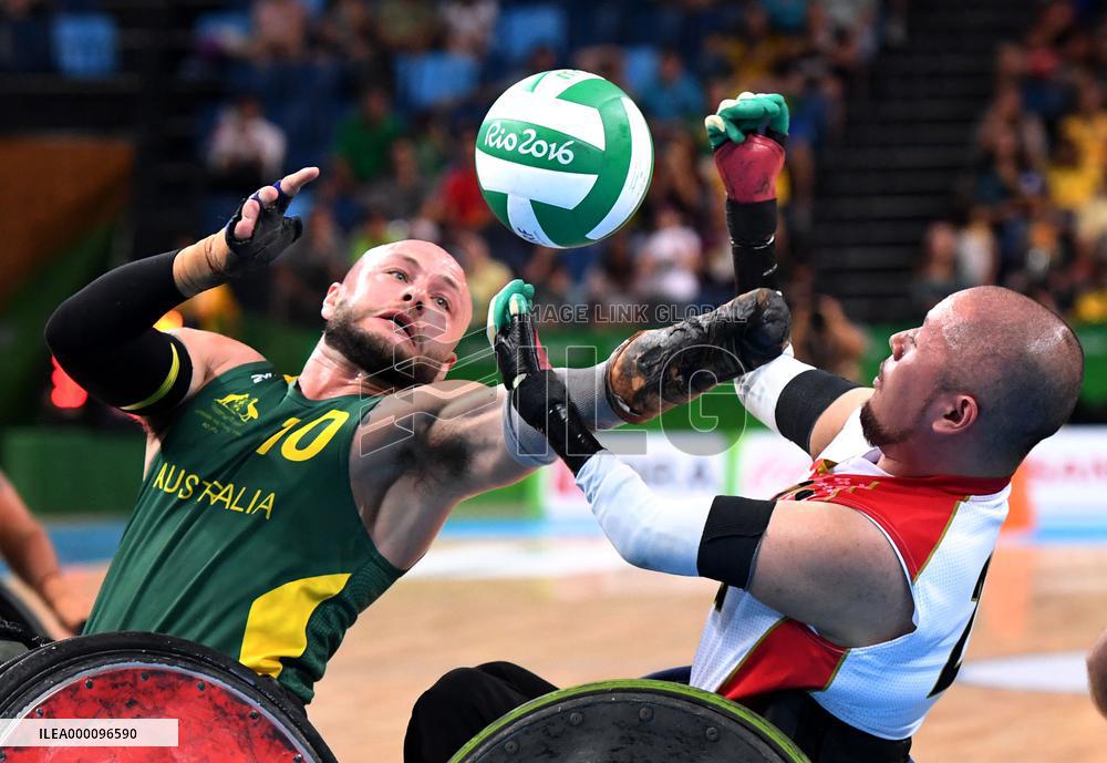 Japan, Australia compete in wheelchair rugby semifinal