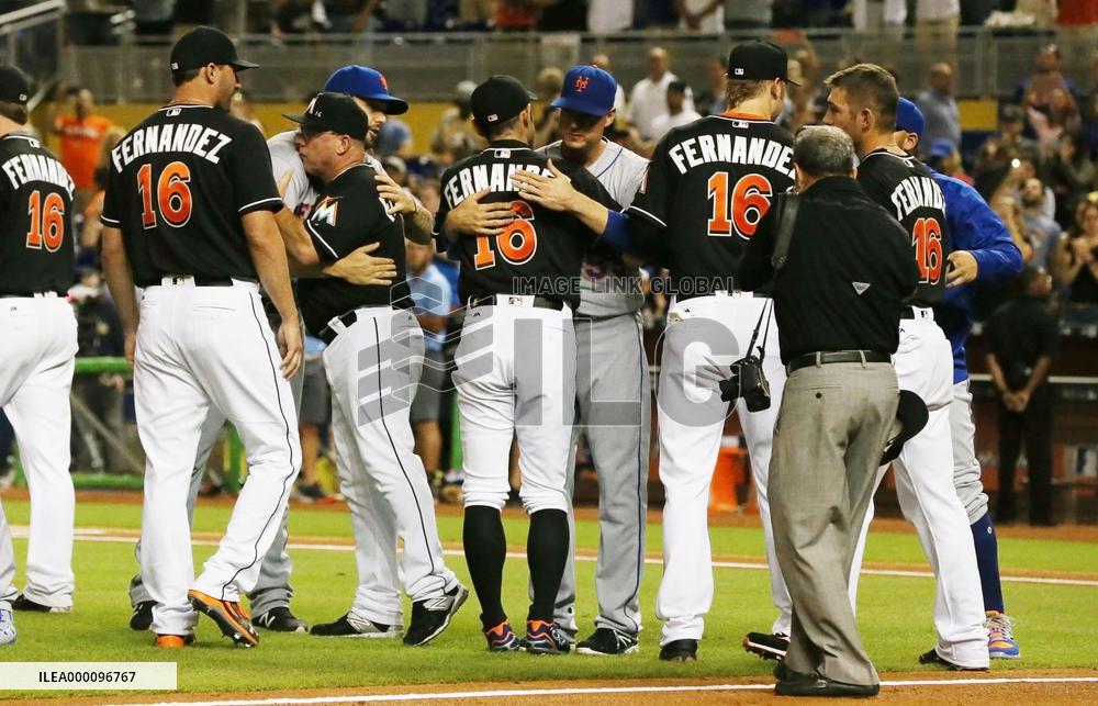 Baseball: Marlins honor Jose Fernandez in pregame ceremony