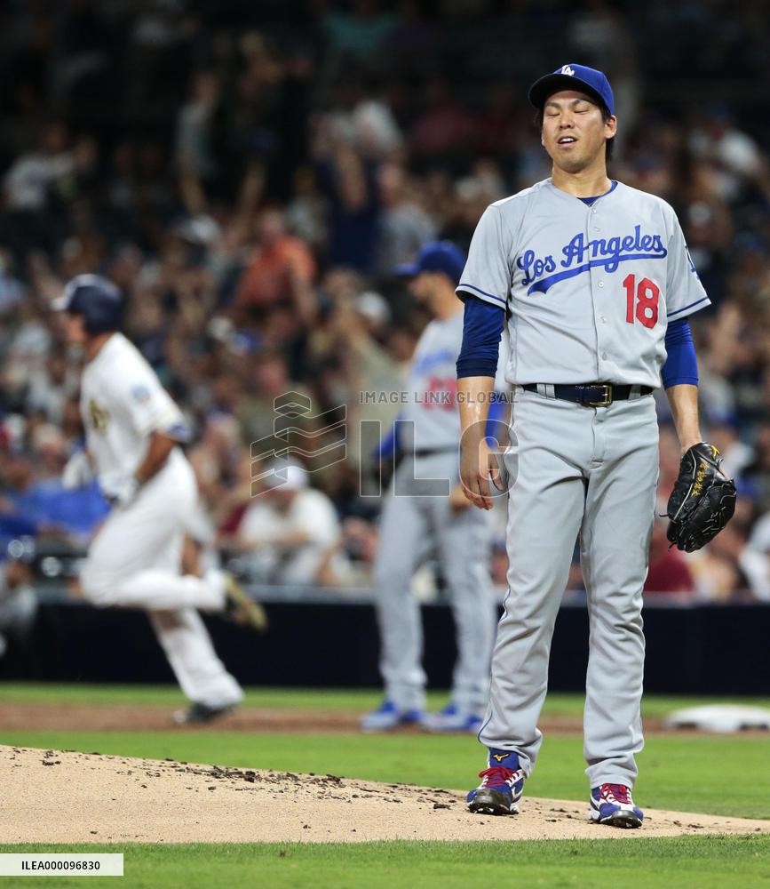 Baseball: Dodgers' Maeda takes 10th loss