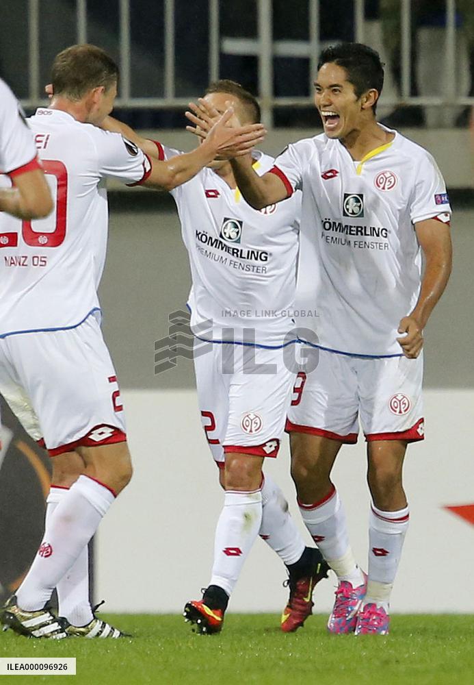 Soccer: Muto scores as Mainz win Europa League match