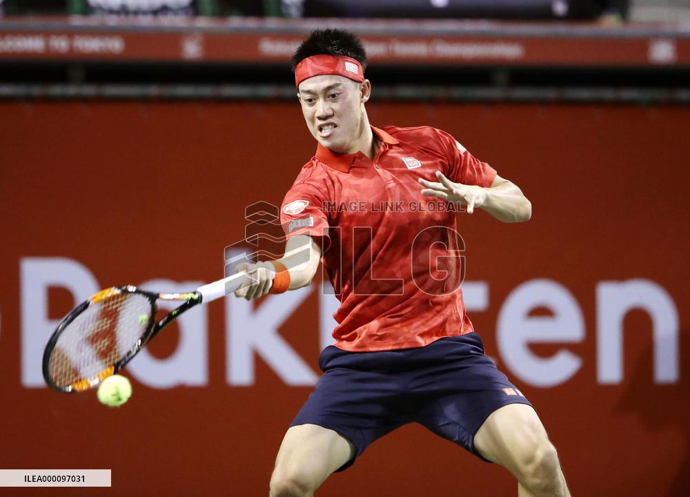 Tennis: Nishikori overcomes shaky start to get 1st-up Japan Open win
