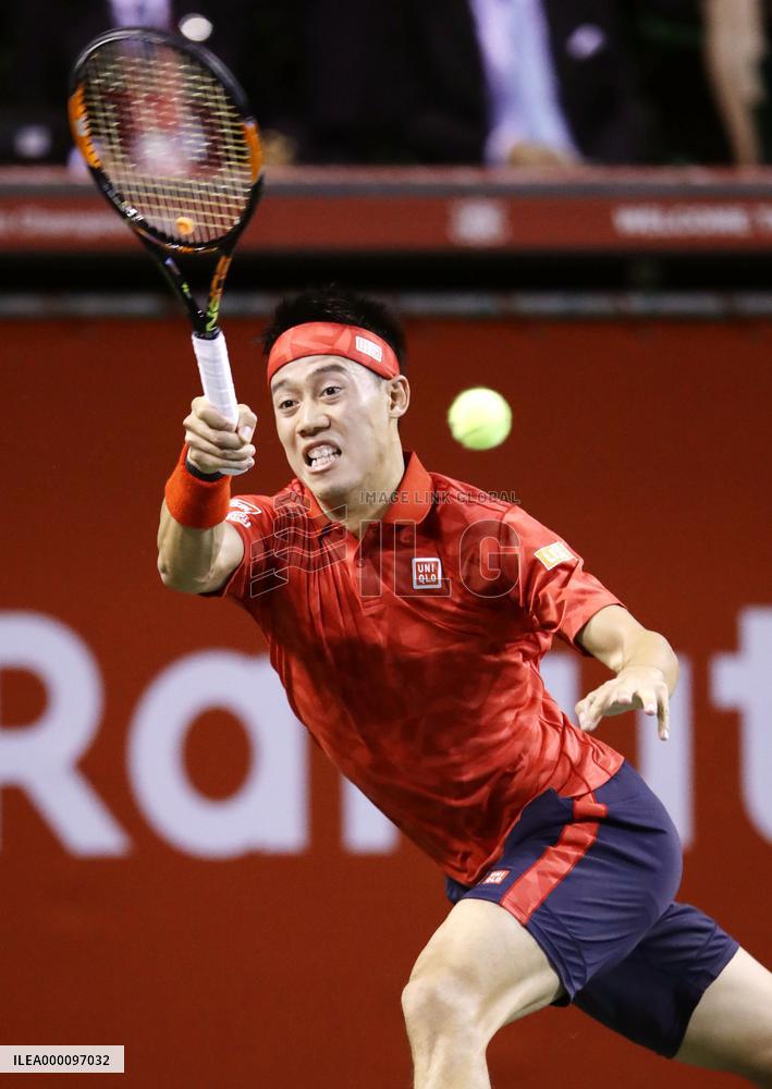 Tennis: Nishikori overcomes shaky start to get 1st-up Japan Open win