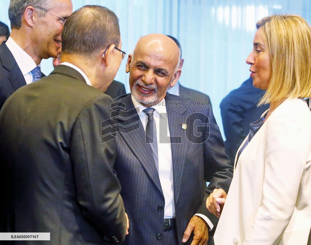 Afghan President Ghani at Brussels development conference