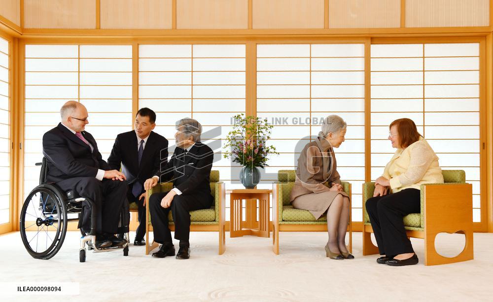 Emperor meets with Paralympics body chief