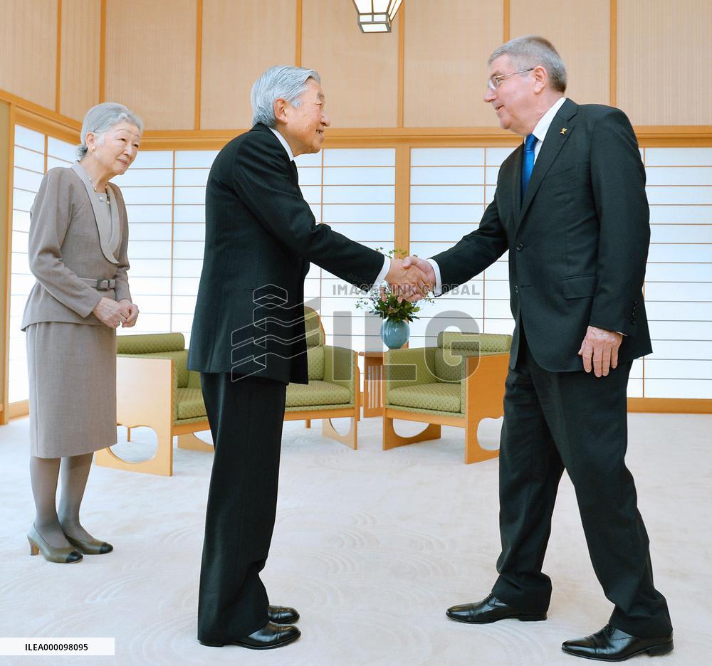 Emperor meets with IOC head Bach