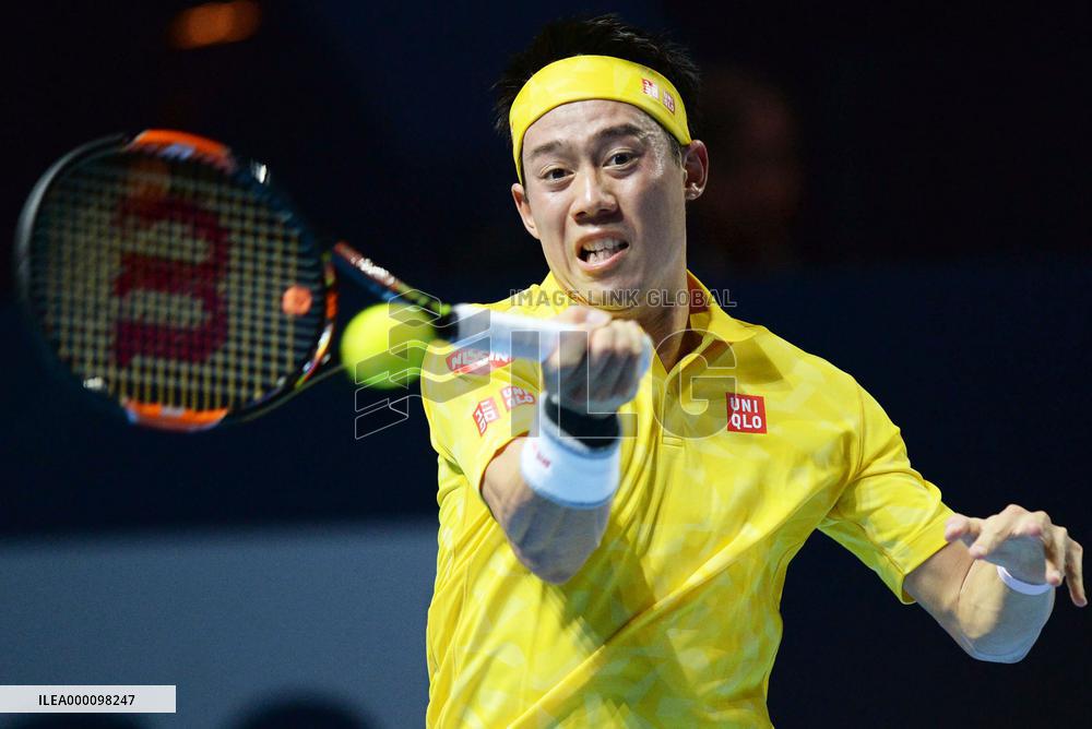 Nishikori advances to 2nd round of Swiss Indoors