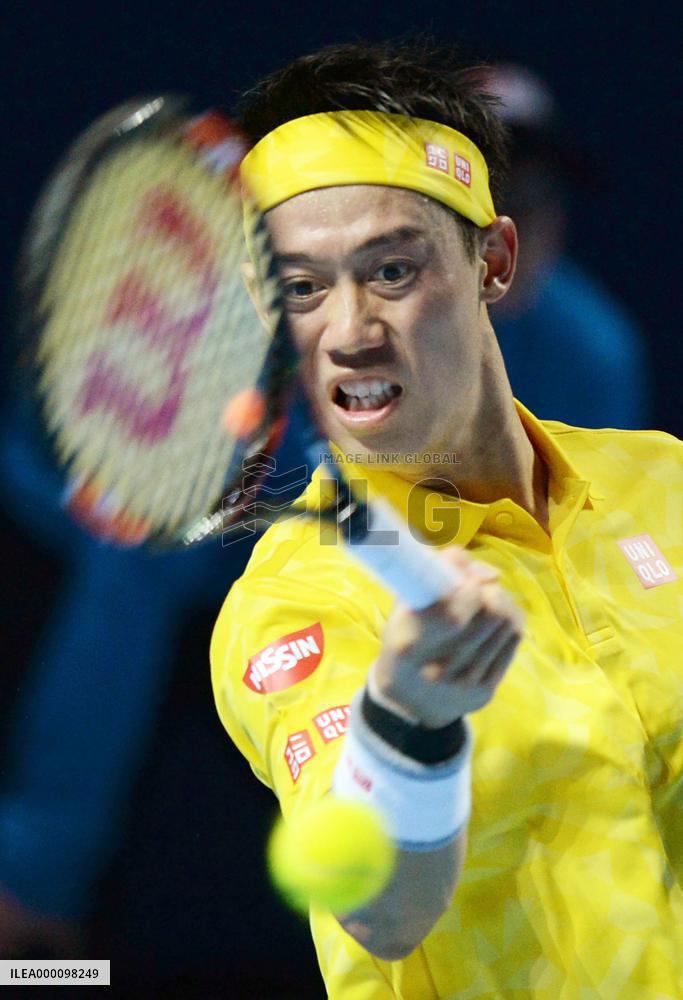 Nishikori advances to 2nd round of Swiss Indoors