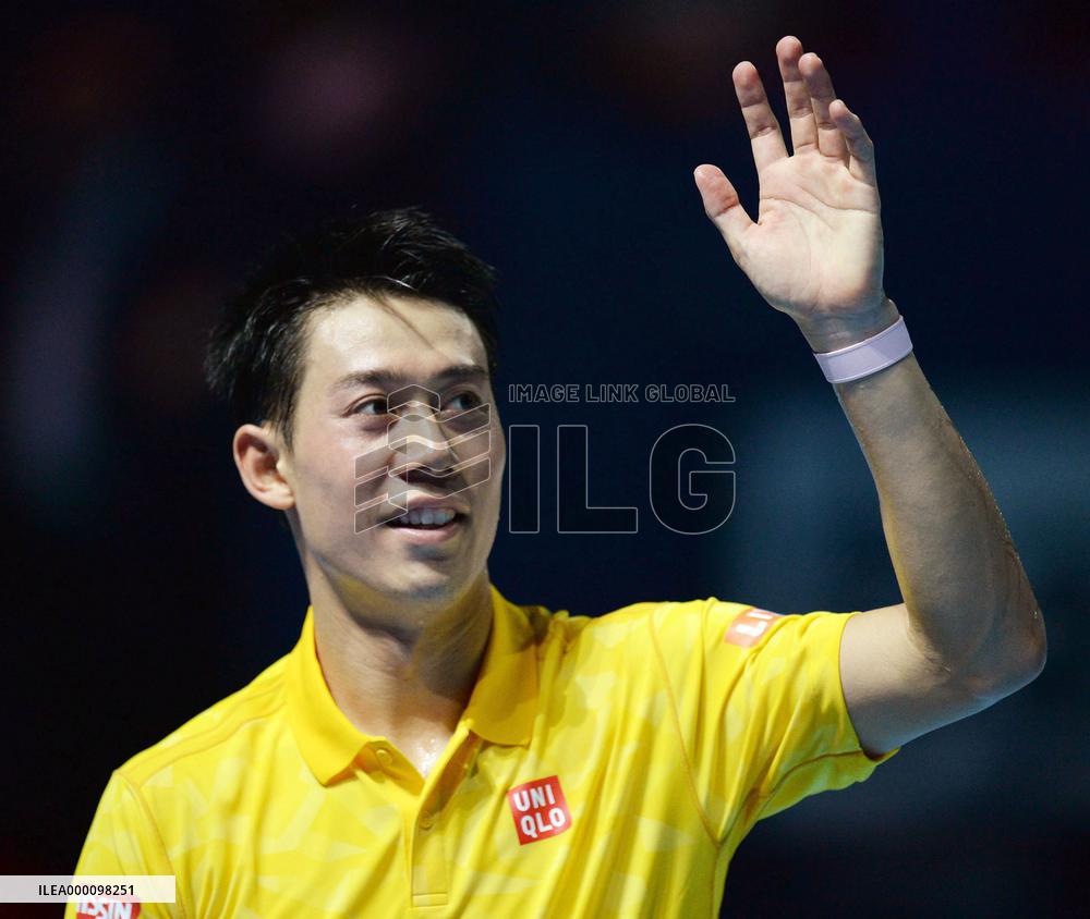 Nishikori advances to 2nd round of Swiss Indoors
