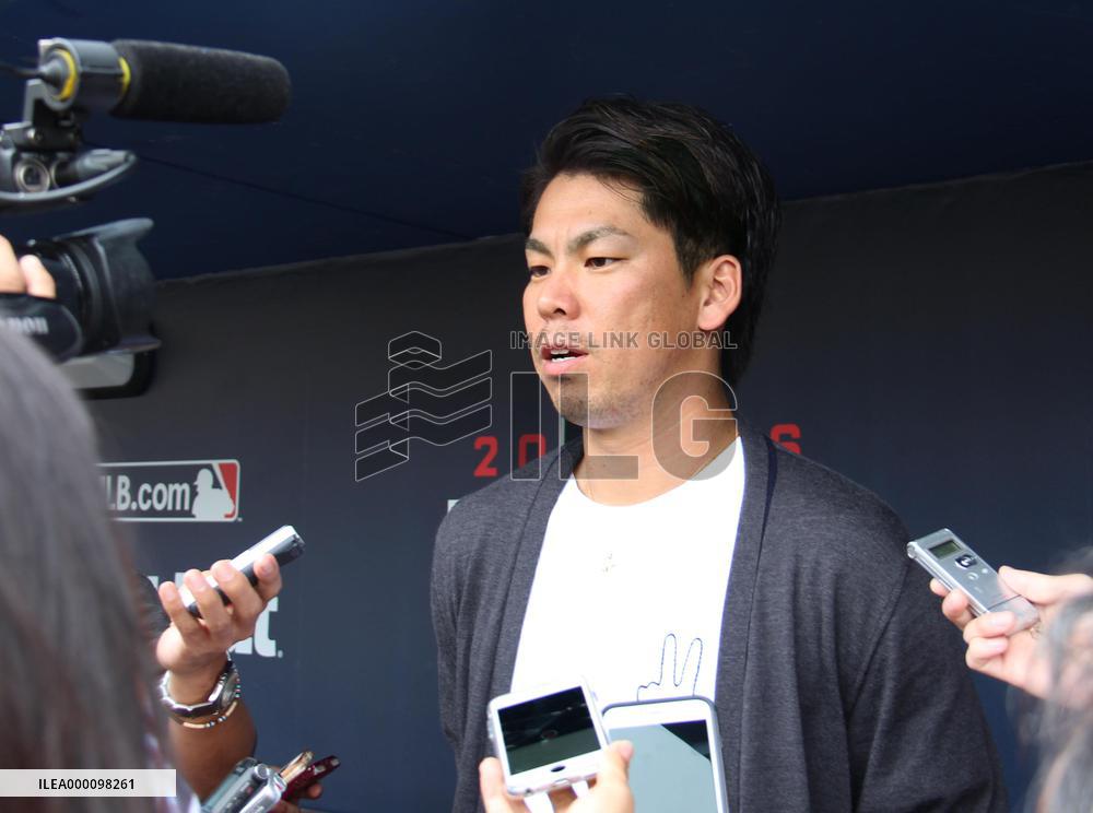 Baseball: Maeda speaks about 1st season in big leagues