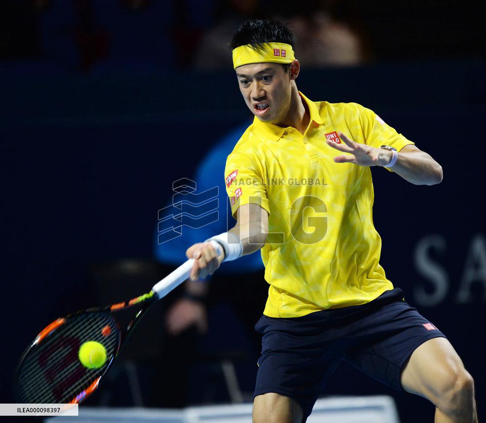 Nishikori beats Lorenzi in Swiss Indoors 2nd round