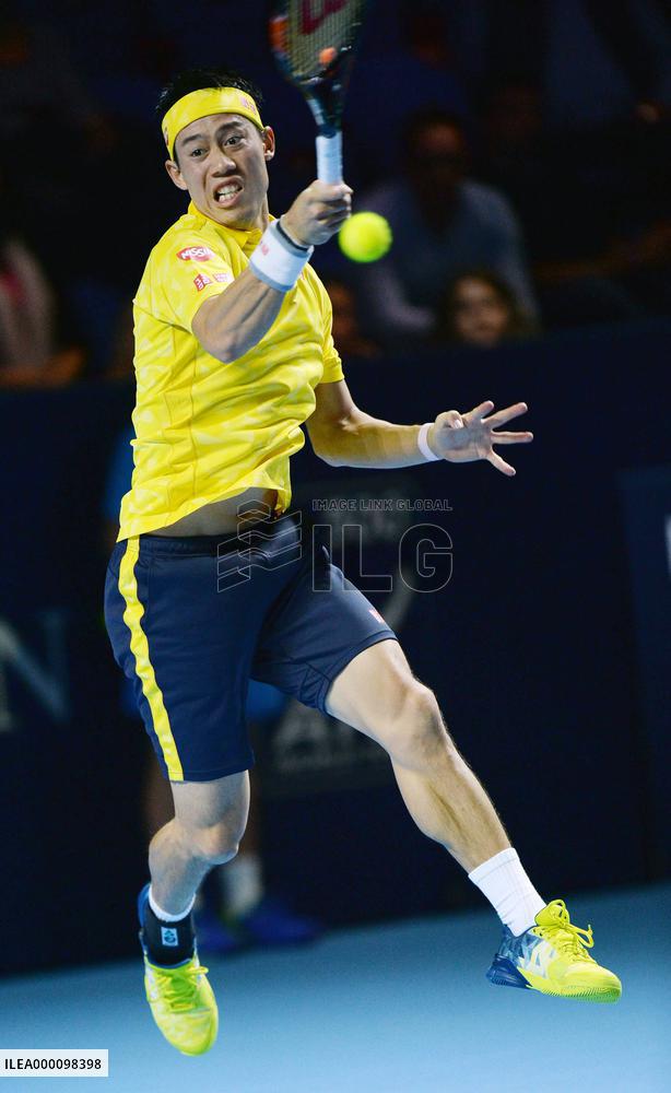 Nishikori beats Lorenzi in Swiss Indoors 2nd round