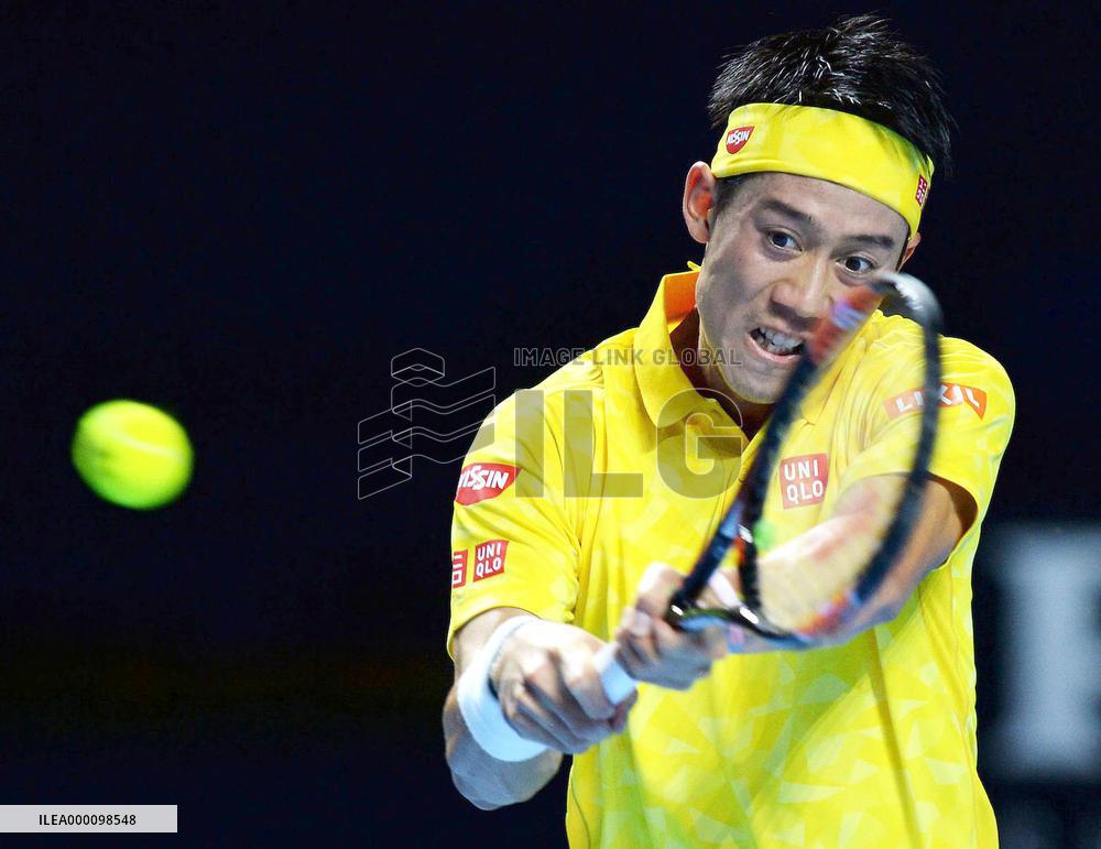 Tennis: Nishikori defeats del Potro to reach Swiss Indoors semis