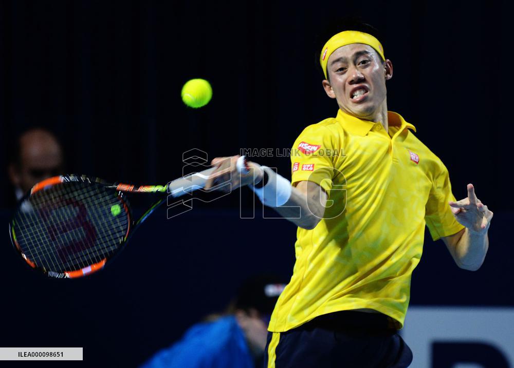 Tennis: Nishikori runner-up at Swiss Indoors