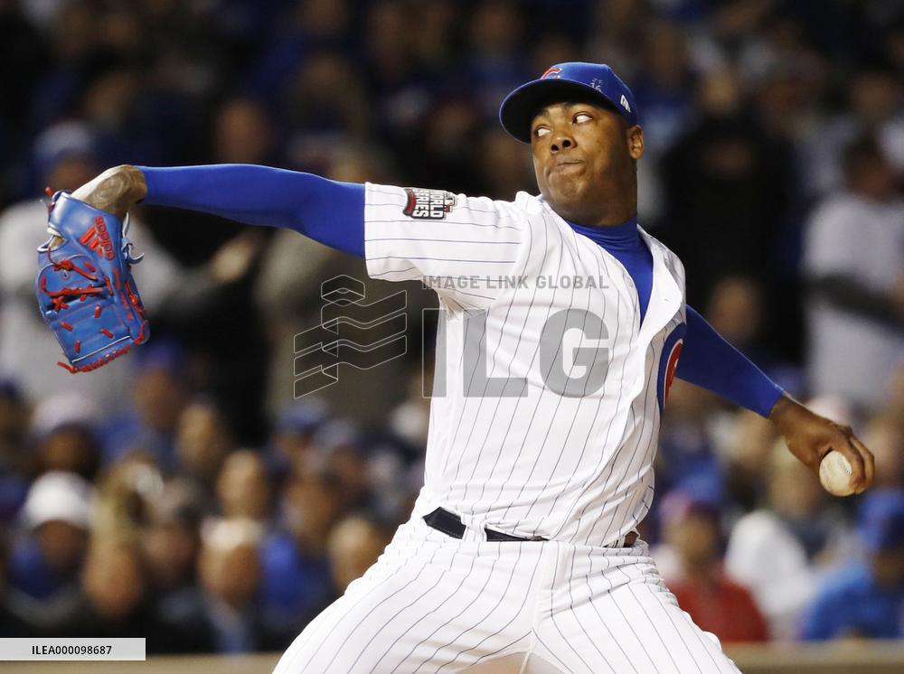 Baseball: Cubs cut Indians' World Series lead to 3-2