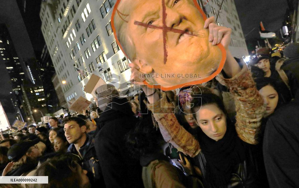 Rally against President-elect Trump