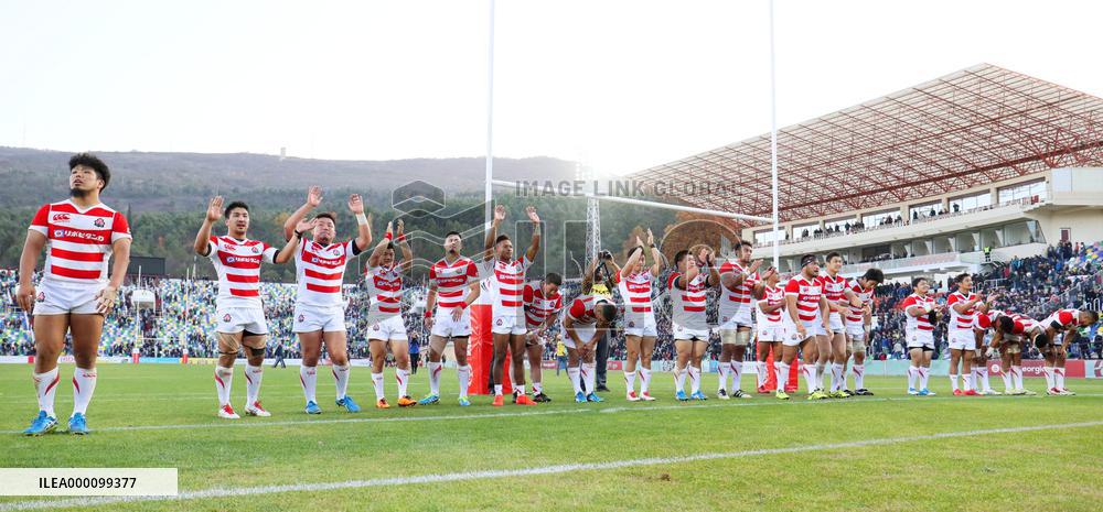 Rugby: Japan hold on to beat Georgia for Joseph's 1st win